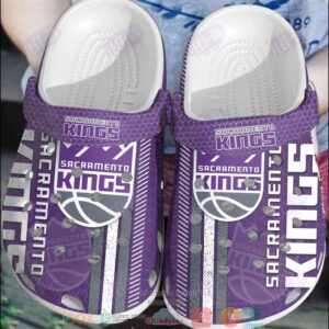 Nba Sacramento Kings Purple Crocband Crocs Clog Shoes