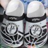 Nba San Antonio Spurs Black-White Crocband Crocs Clog Shoes