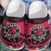 Nba Toronto Raptors Black-Red Crocband Crocs Clog Shoes