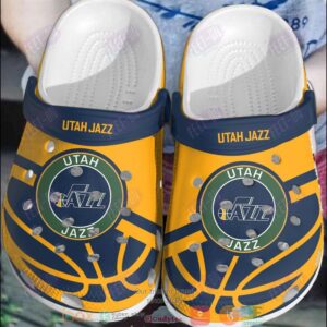 Nba Utah Jazz Orange-Navy Crocband Crocs Clog Shoes