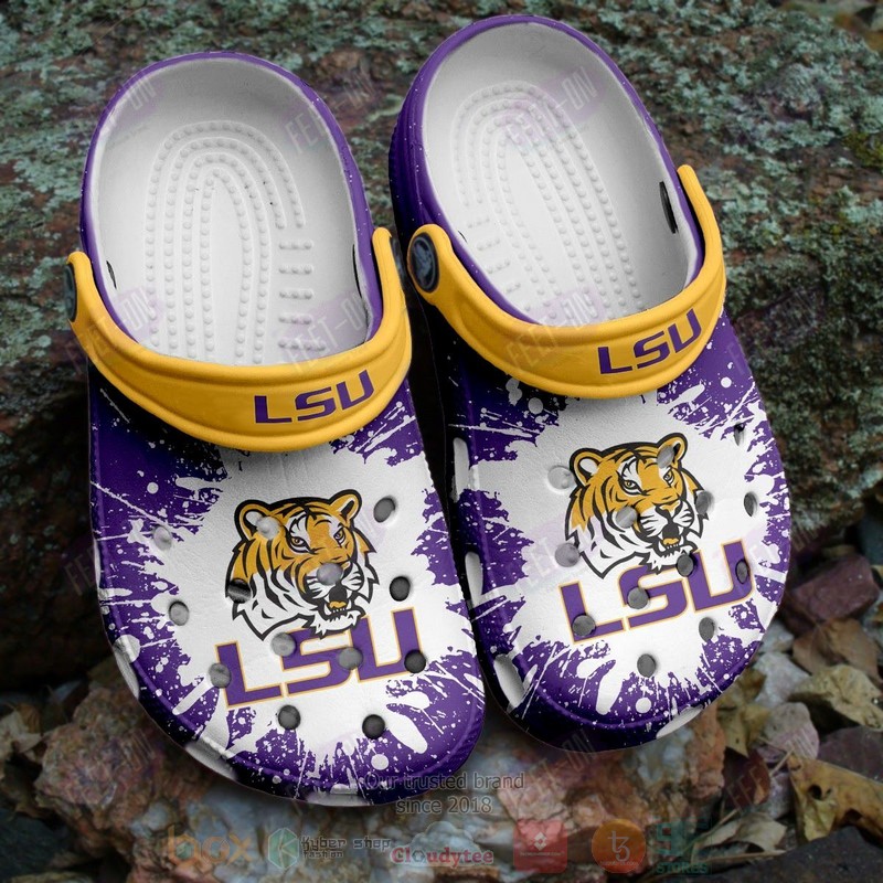 Ncaa Lsu Tigers And Lady Tigers Crocband Crocs Clog Shoes Ncaa Lsu Tigers And Lady Tigers Crocband Crocs Clog Shoes