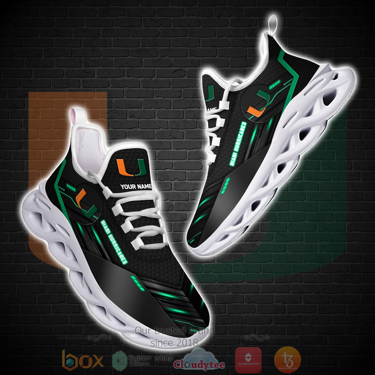 Ncaa Miami Hurricanes Personalized Clunky Max Soul Shoes Ncaa Miami Hurricanes Personalized Clunky Max Soul Shoes