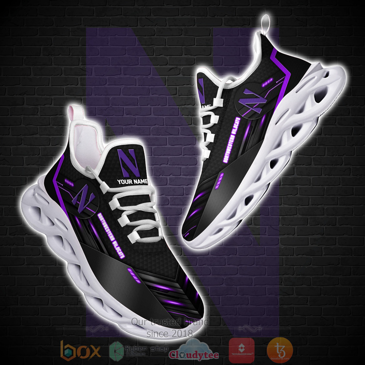 Ncaa Northwestern Wildcats Personalized Clunky Max Soul Shoes Ncaa Northwestern Wildcats Personalized Clunky Max Soul Shoes