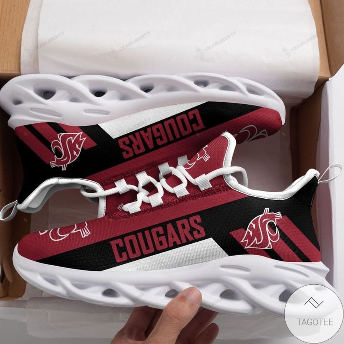 Ncaa Washington State Cougars Max Soul Shoes Ncaa Washington State Cougars Max Soul Shoes