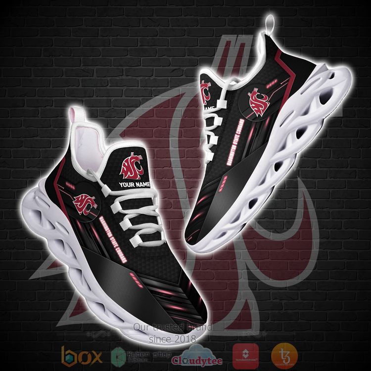 Ncaa Washington State Cougars Personalized Clunky Max Soul Shoes Ncaa Washington State Cougars Personalized Clunky Max Soul Shoes