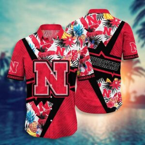 Nebraska Cornhuskers Tropical Fruit Beach Hawaiian Shirt