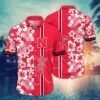 Nebraska Cornhuskers White Aloha Floral Hawaiian Shirt