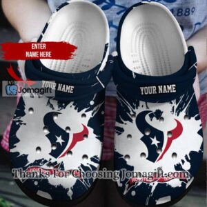 [New] Custom Name Houston Texans Crocs Shoes Gift