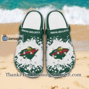 [New] Custom Name Minnesota Wild Crocs Gift