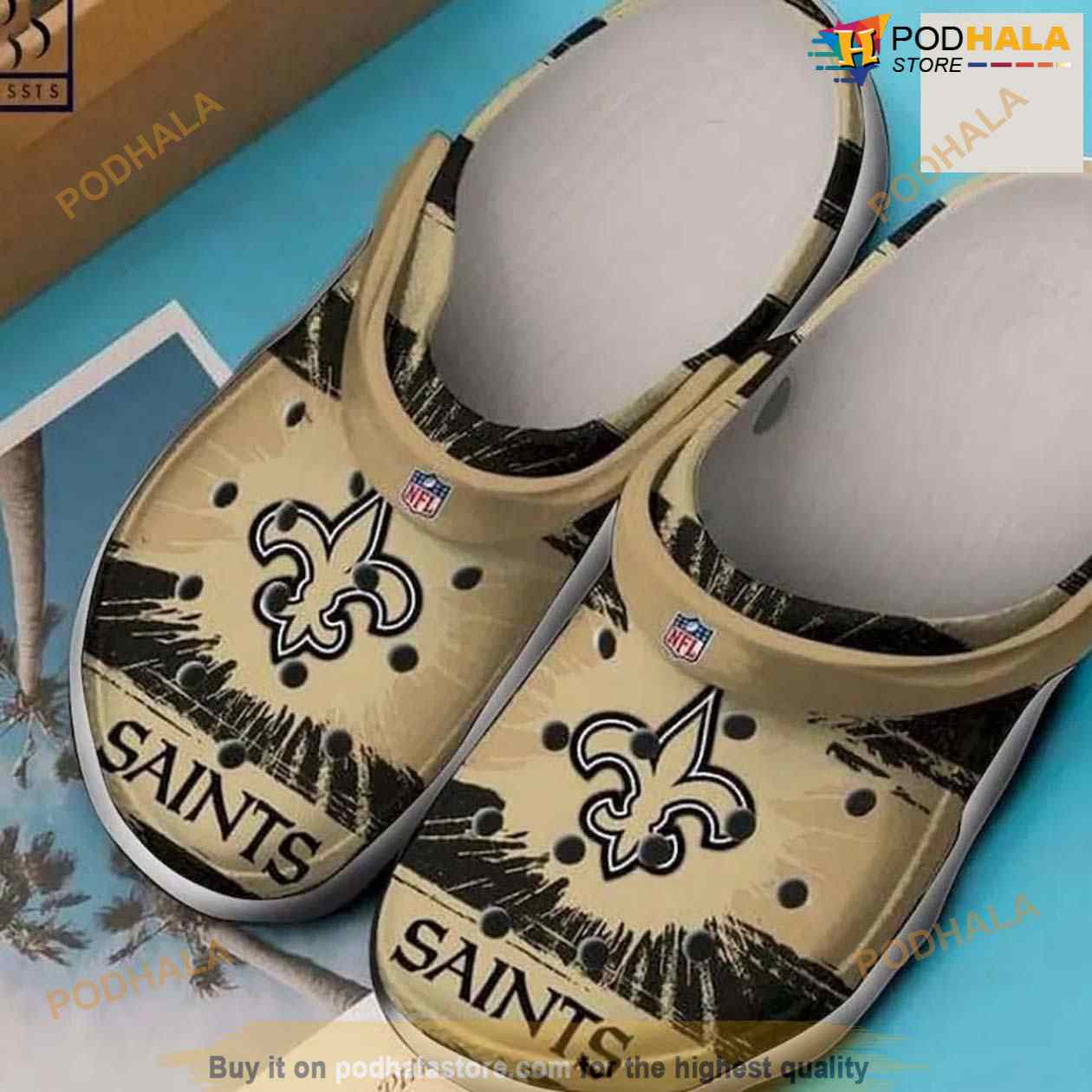 New Orleans Saints Personalized Clog Crocs Clog Shoes New Orleans Saints Personalized Clog Crocs Clog Shoes