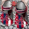 [New] Personalized Atlanta Braves American Flag Crocs Gift
