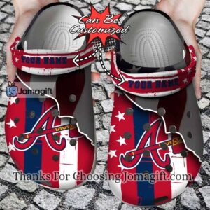 [New] Personalized Atlanta Braves American Flag Crocs Gift
