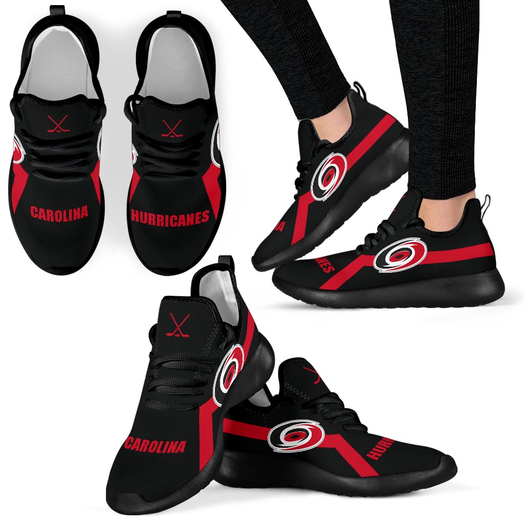 New Style Line Logo Carolina Hurricanes Mesh Knit Sneakers New Style Line Logo Carolina Hurricanes Mesh Knit Sneakers