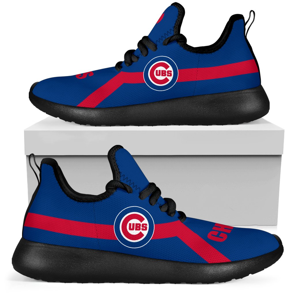 New-Style-Line-Logo-Chicago-Cubs-Mesh-Knit-Sneakers-1