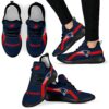 New Style Line Logo New England Patriots Mesh Knit Sneakers