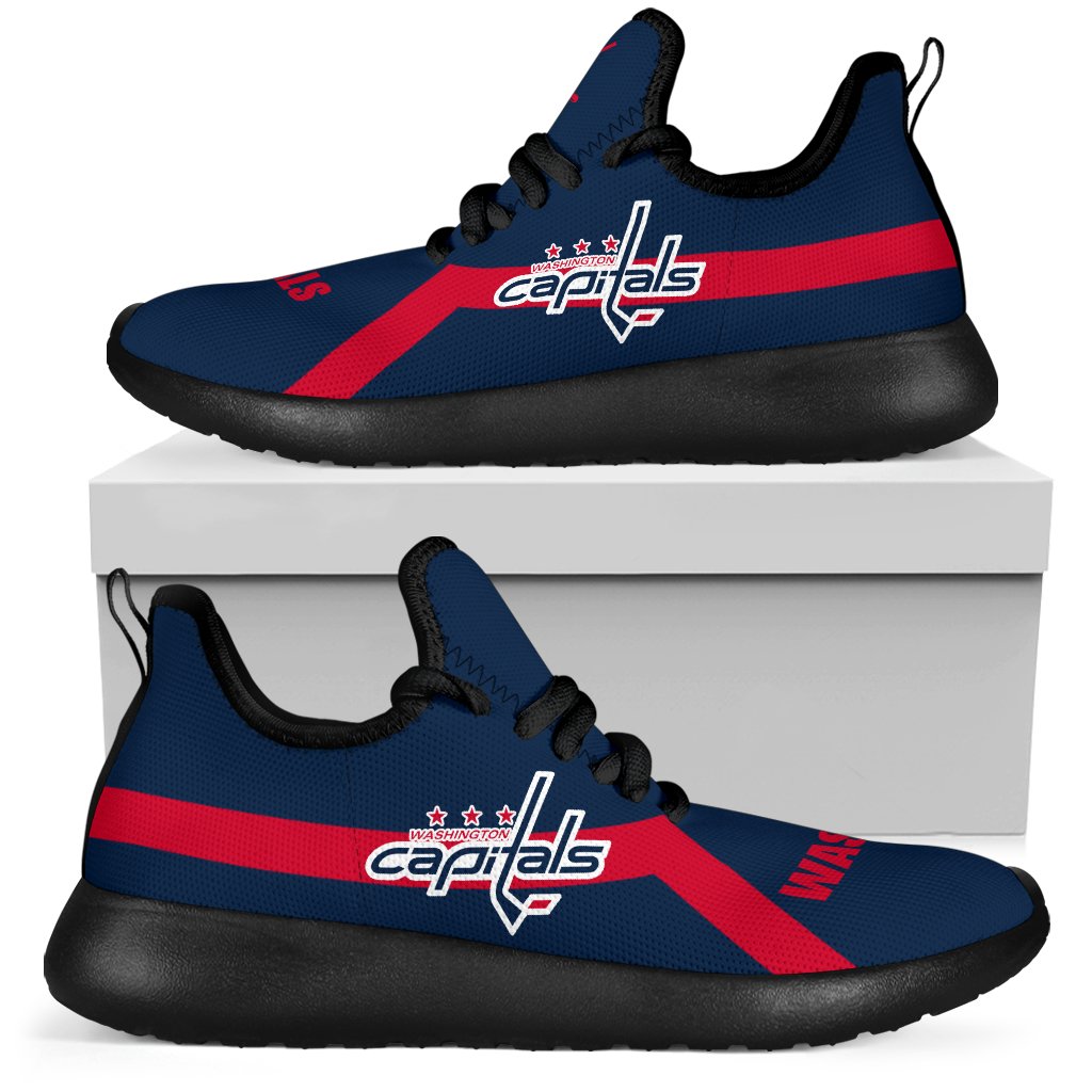 New-Style-Line-Logo-Washington-Capitals-Mesh-Knit-Sneakers-1