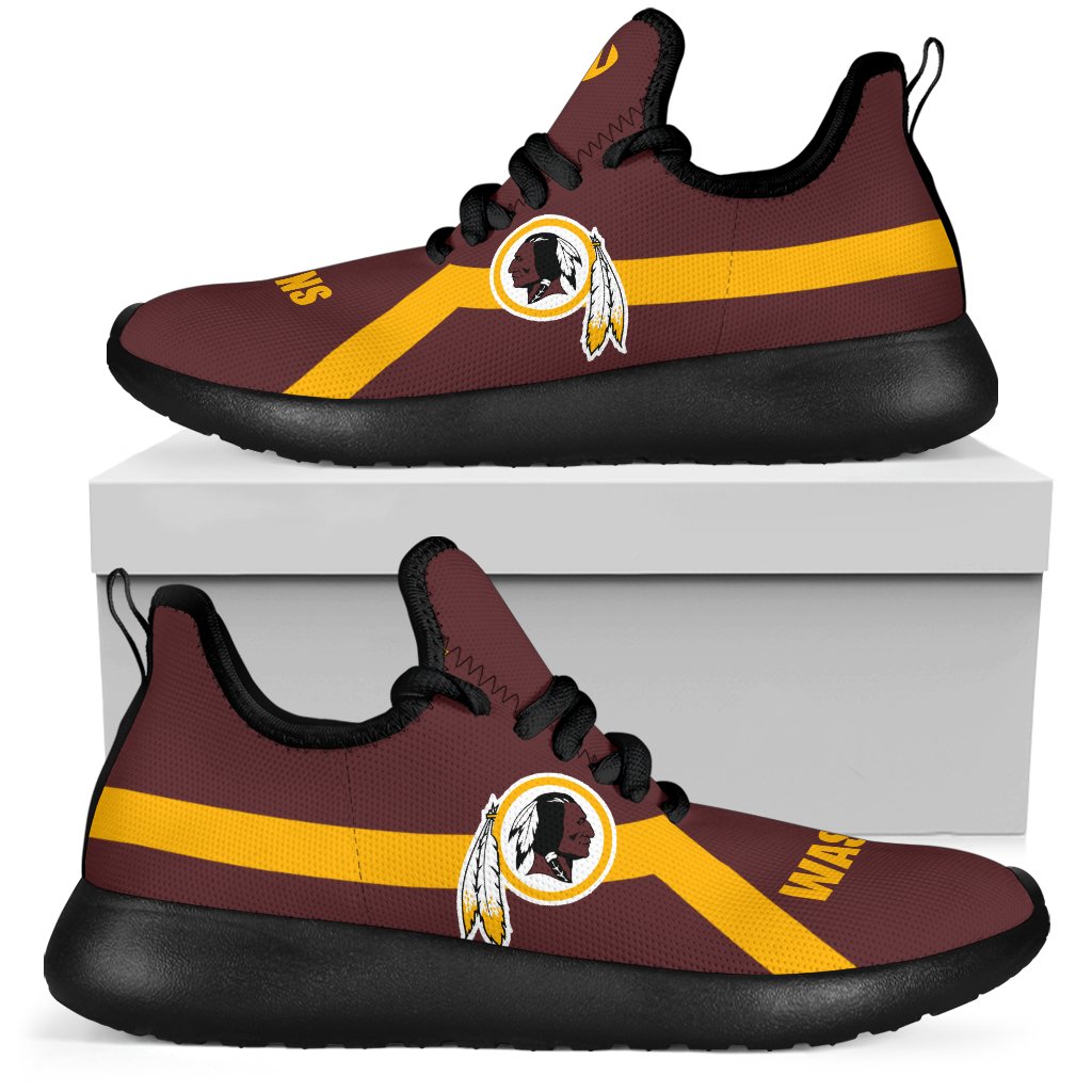 New-Style-Line-Logo-Washington-Redskins-Mesh-Knit-Sneakers-1