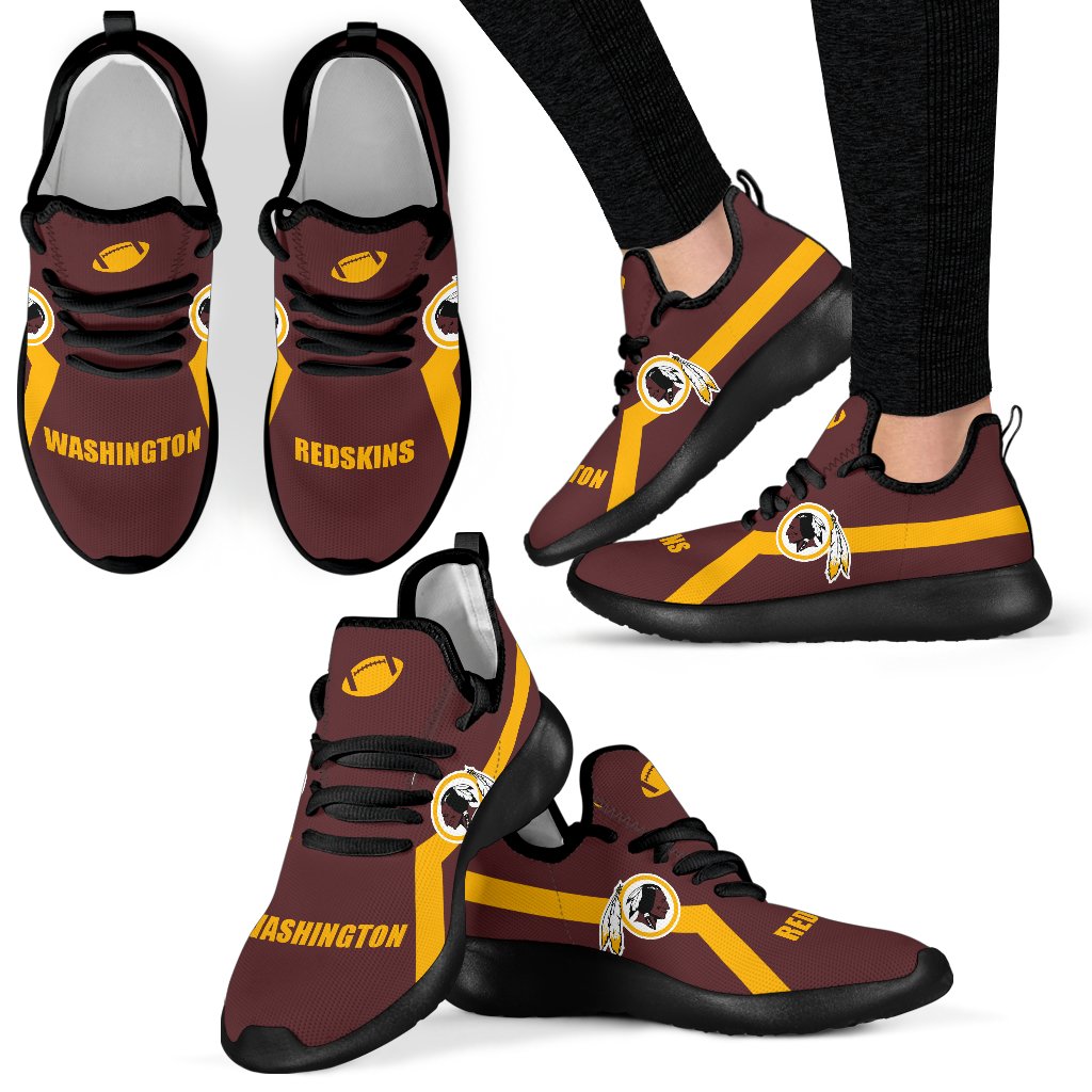 New Style Line Logo Washington Redskins Mesh Knit Sneakers New Style Line Logo Washington Redskins Mesh Knit Sneakers