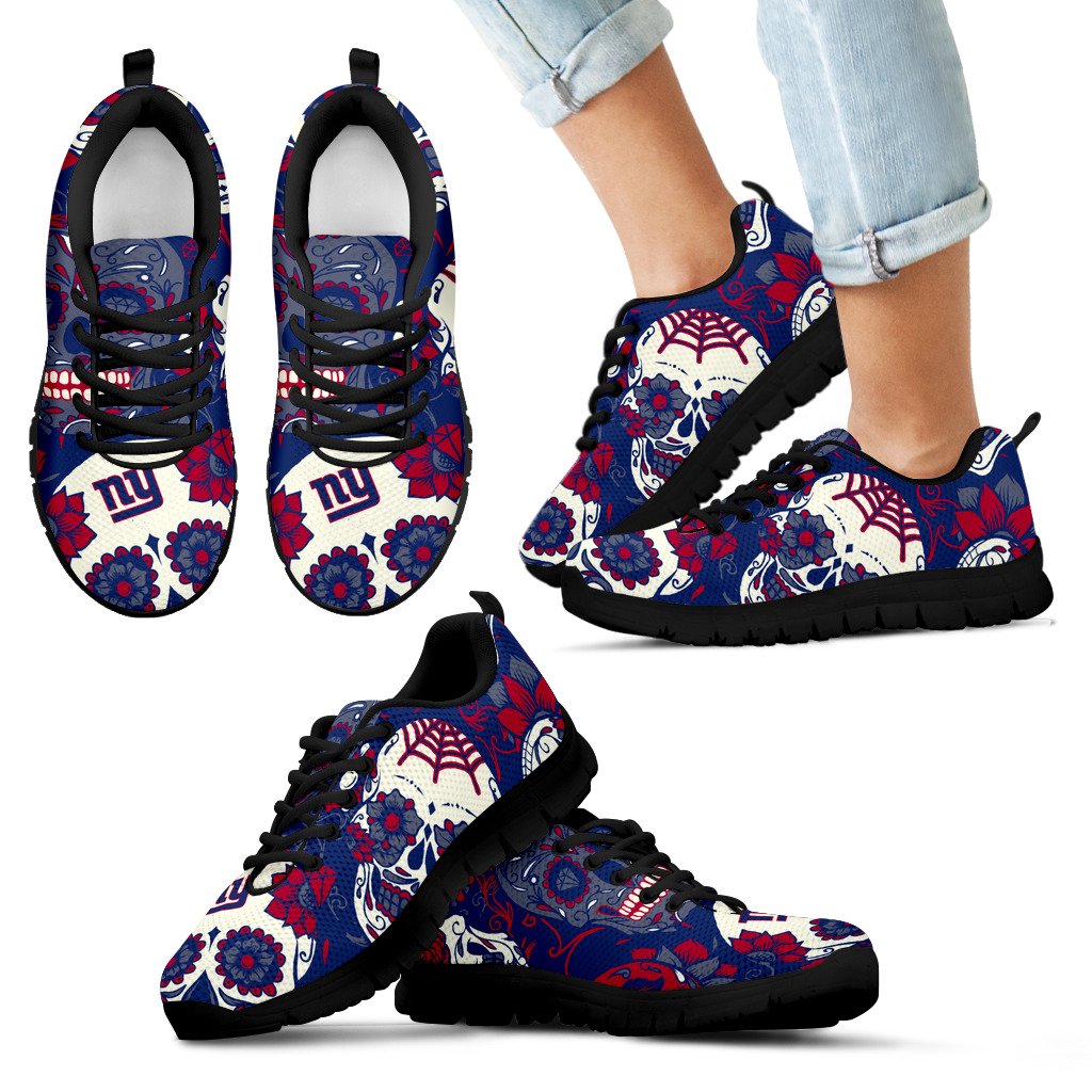 New York Giants Colorful Sugar Skull Sneakers New York Giants Colorful Sugar Skull Sneakers