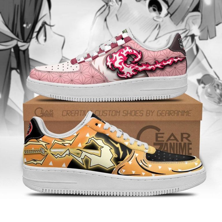 Nezuko-And-Zenitsu-Anime-Skills-Demon-Slayer-Air-Force-Shoes-1