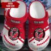 Nfl Atlanta Falcons Custom Name Red-White Crocband Crocs Clog Shoes