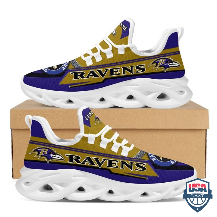 Nfl Baltimore Ravens Geometric Pattern Custom Name Max Soul Shoes 23 Nfl Baltimore Ravens Geometric Pattern Custom Name Max Soul Shoes 23