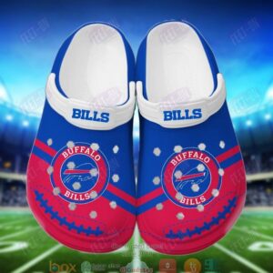 Nfl Buffalo Bills Red-Blue Crocband Crocs Clog Shoes