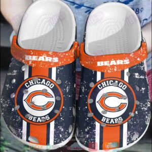Nfl Chicago Bears Navy Crocband Crocs Clog Shoes