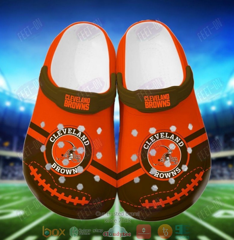 Nfl Cleveland Browns Red-Brown Crocband Crocs Clog Shoes Nfl Cleveland Browns Red-Brown Crocband Crocs Clog Shoes