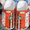 Nfl Cleveland Browns Red Crocband Crocs Clog Shoes
