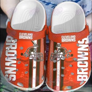 Nfl Cleveland Browns Red Crocband Crocs Clog Shoes