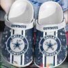 Nfl Dallas Cowboys White-Navy Crocband Crocs Clog Shoes