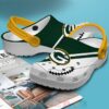 Nfl Green Bay Packers Custom Name White-Green Crocband Crocs Clog Shoes