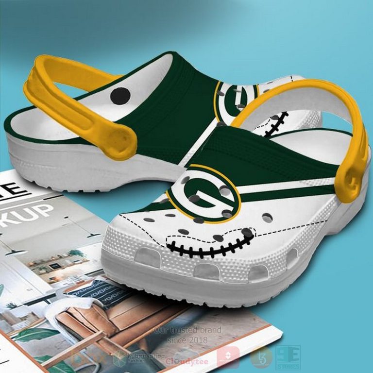 Nfl-Green-Bay-Packers-Custom-Name-White-Green-Crocband-Crocs-Clog-Shoes-3