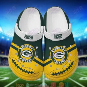 Nfl Green Bay Packers Green-Yellow Crocband Crocs Clog Shoes