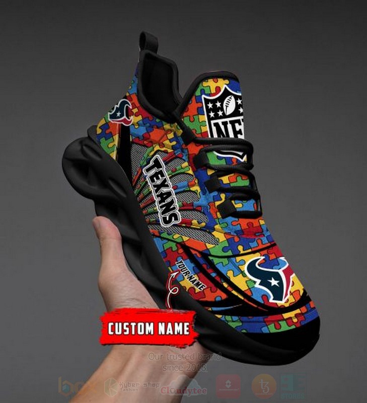 Nfl Houston Texans-Autism Personalized Clunky Max Soul Shoes Nfl Houston Texans-Autism Personalized Clunky Max Soul Shoes