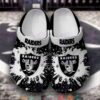 Nfl Las Vegas Raiders Color White-Black Crocband Crocs Clog Shoes