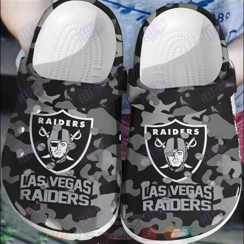 Nfl Las Vegas Raiders Crocband Crocs Clog Shoes Nfl Las Vegas Raiders Crocband Crocs Clog Shoes