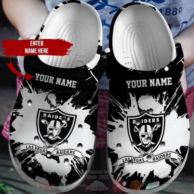 Nfl-Las-Vegas-Raiders-Custom-Name-Crocband-Crocs-Clog-Shoes-1