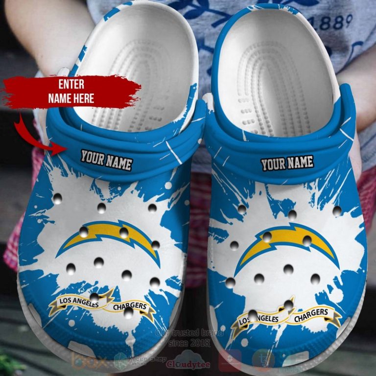 Nfl-Los-Angeles-Chargers-Custom-Name-Crocs-Shoes-1