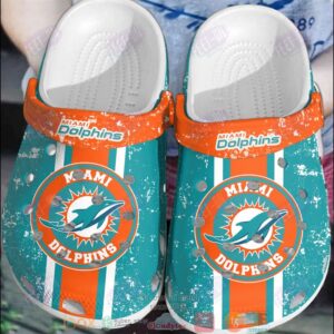 Nfl Miami Dolphins Crocband Crocs Clog Shoes