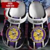 Nfl Minnesota Vikings Custom Name Purple-Black Crocband Crocs Clog Shoes