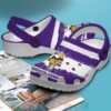 Nfl Minnesota Vikings Custom Name White-Purple Crocband Crocs Clog Shoes