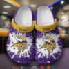 Nfl Minnesota Vikings Purple Crocband Crocs Clog Shoes