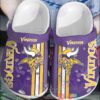Nfl Minnesota Vikings Yellow-Purple Crocband Crocs Clog Shoes