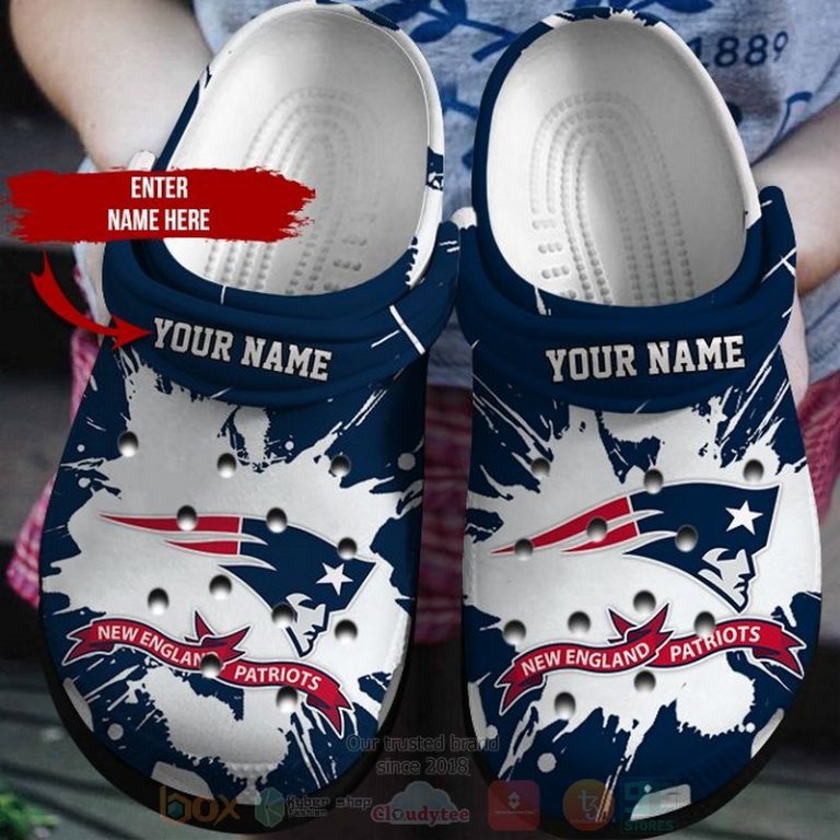 Nfl-New-England-Patriots-Custom-Name-Crocband-Crocs-Clog-Shoes-1