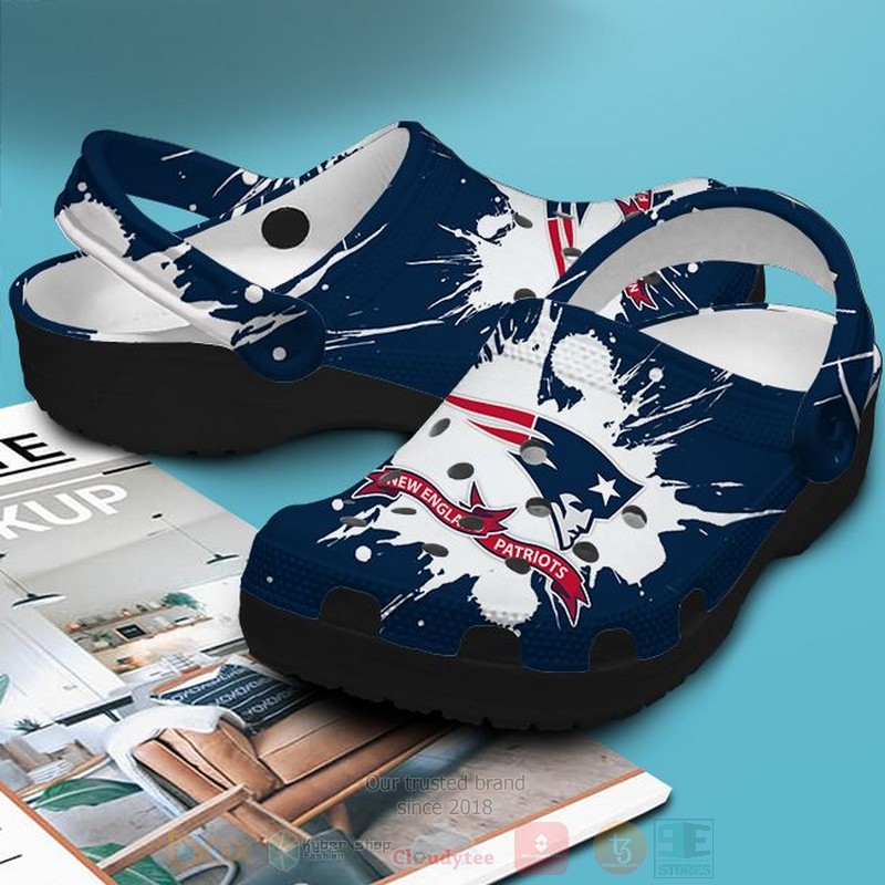 Nfl New England Patriots Custom Name Crocband Crocs Clog Shoes Nfl New England Patriots Custom Name Crocband Crocs Clog Shoes