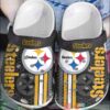 Nfl Pittsburgh Steelers Black Crocband Crocs Clog Shoes