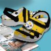 Nfl Pittsburgh Steelers Custom Name Black-Yellow Crocband Crocs Clog Shoes