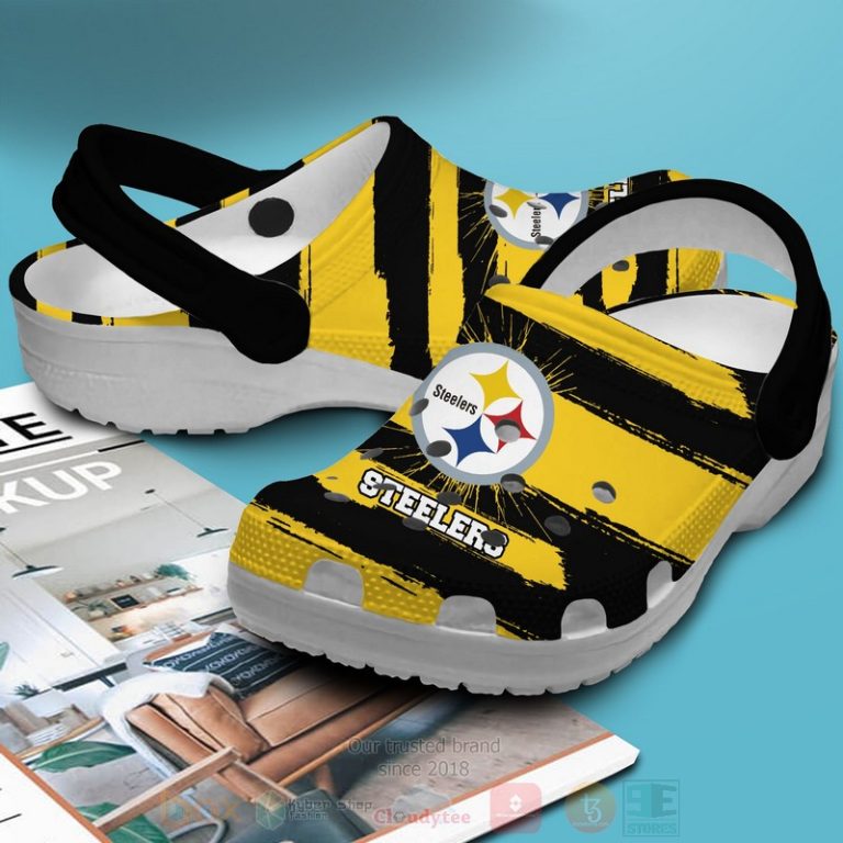 Nfl-Pittsburgh-Steelers-Custom-Name-Black-Yellow-Crocband-Crocs-Clog-Shoes-3
